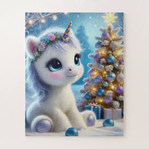 Baby Unicorn Christmas Puzzle