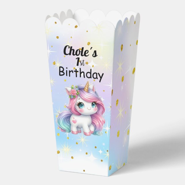 Baby Unicorn Popcorn Boxes Geschenkschachtel (Vorderseite)