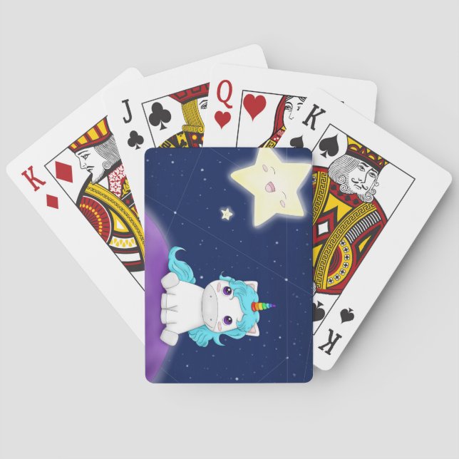 Baby Unicorn Spielkarten (Rückseite)