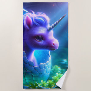 Baby Unicorn Strandtuch