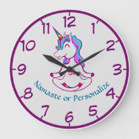 Baby Unicorn Zen Yoga Meditation Lotus Purple Blue