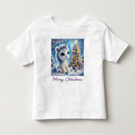 Baby Unicorns erste Weihnacht Kleinkind T-shirt