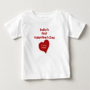Baby Valentine I Liebe Nana Baby T-shirt