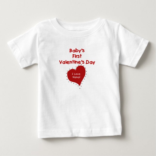 Baby Valentine I Liebe Nana T-shirt (Vorderseite)