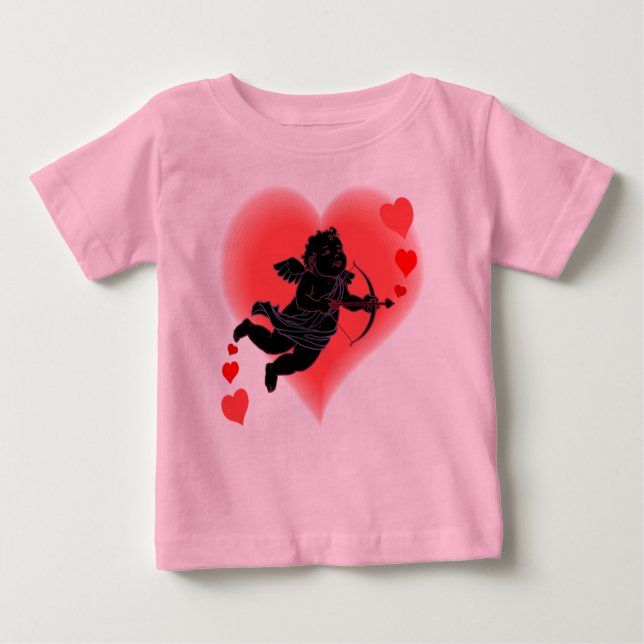 Baby Valentine T - Shirt Cupid Shirt Custom (Vorderseite)