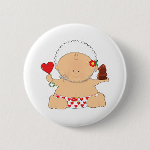 Baby-Valentinsgrüße Button