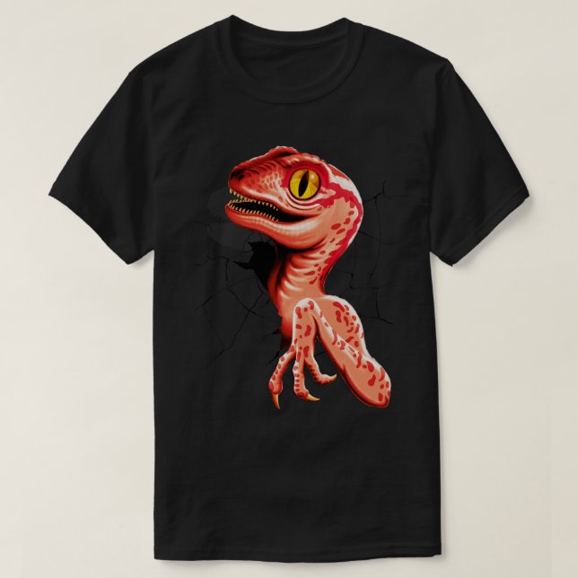 Baby Velociraptor Hatching T-Shirt (Design vorne)