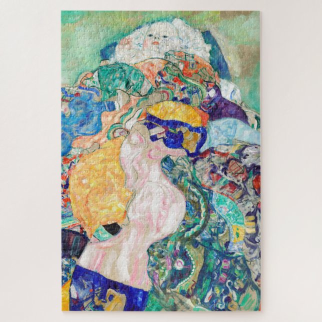 Baby von Gustav Klimt Malerei Art Jigsaw Puzzle (Vertikal)