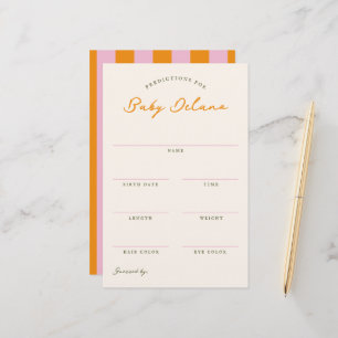 Baby-Vorhersage- Shower-Ratespiel Briefpapier