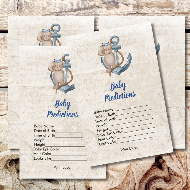 Baby-Vorhersagen Ahoy Es ist ein männliches, nauti (Von Creator hochgeladen)