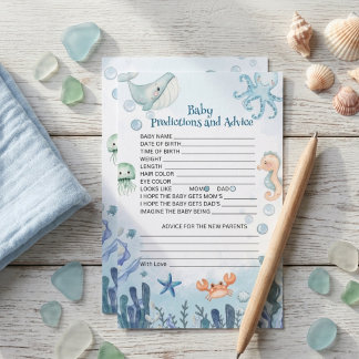 Baby-Vorhersagen und -Ratschläge Unter dem Meer Ba