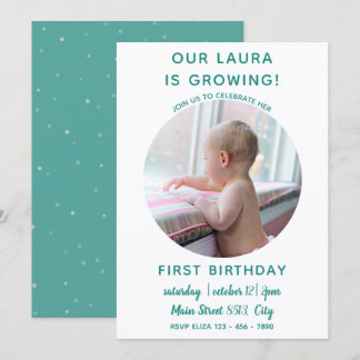 Baby wächst - Einladung zu Foto