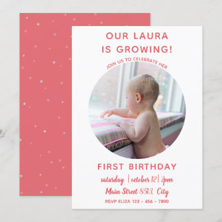 Baby wächst - Einladung zu Foto