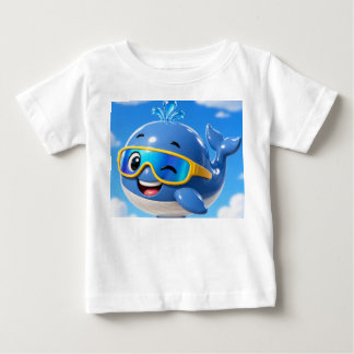 Baby-Wal-T-Shirt - Süßes Ozean-Tier-Shirt  Baby T-shirt