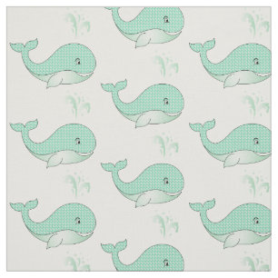 Baby Wale in Green Polka Dots  DIREKTLICHER Hinter Stoff