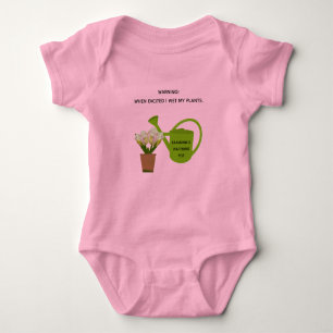 Baby "Warnung! Als aufgeregt, nass ich meine Pflan Strampler