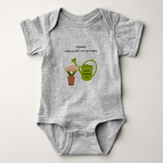 Baby "Warnung! Als aufgeregt, nass ich meine Pflan Strampler