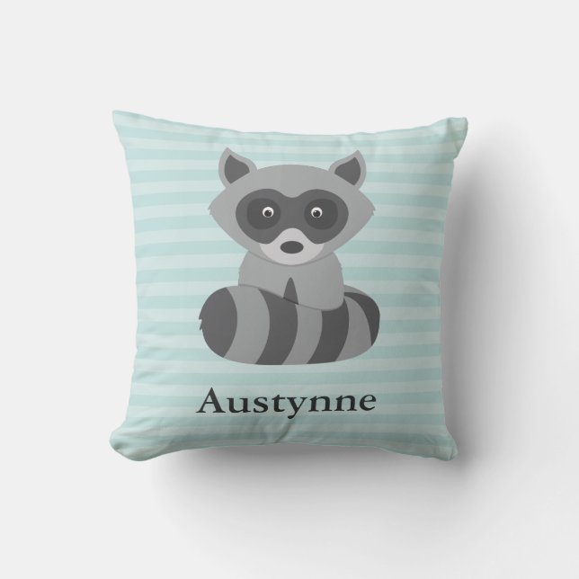 Baby-Waschbär Kissen (Vorderseite)