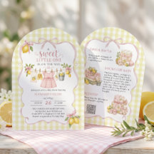 Baby Wäscheleine Zitronen Babyparty