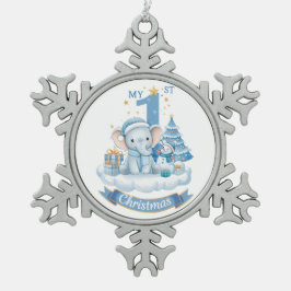 Baby Weihnachten – Zinn-Ornament Schneeflocken Zinn-Ornament