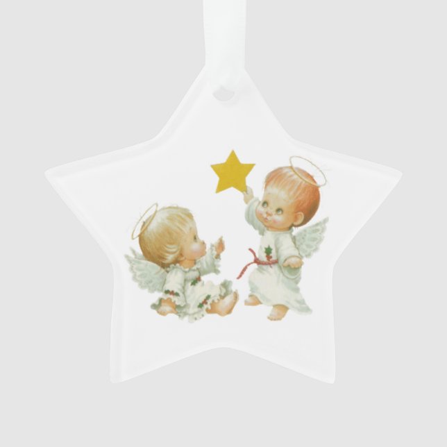 Baby-Weihnachtsengel Ornament (Vorderseite)