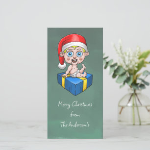 Baby-Weihnachtsmann Feiertagskarte