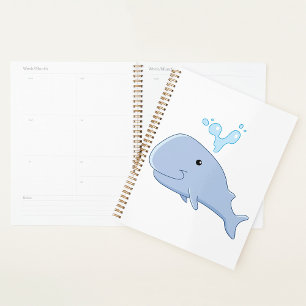Baby Whale Spiral Planner Planer