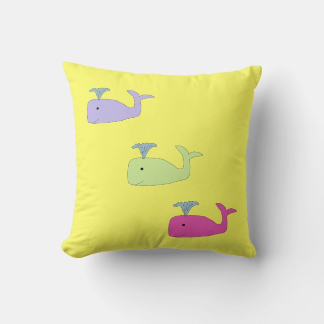 Baby Whales Kissen (Vorderseite)