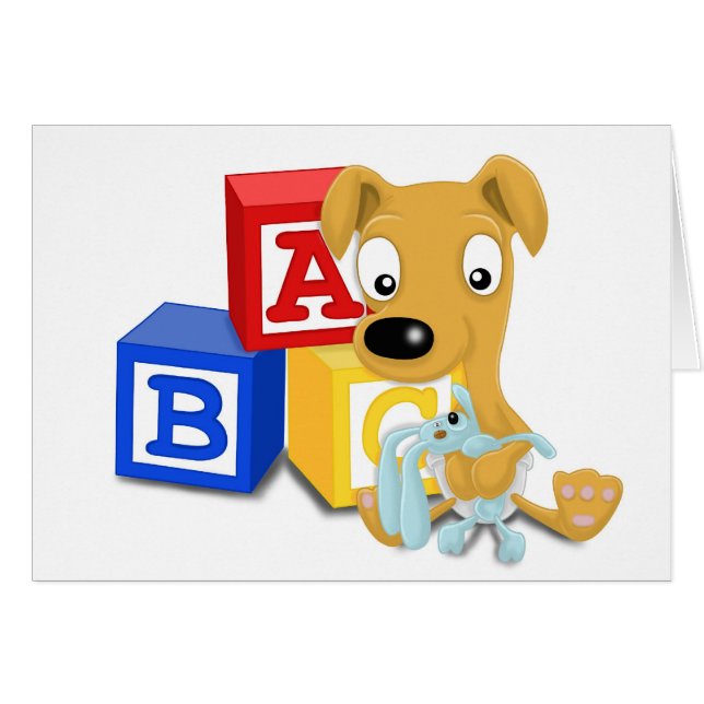 Baby whippet und knuddeliges Häschen (Vorderseite (Horizontal))