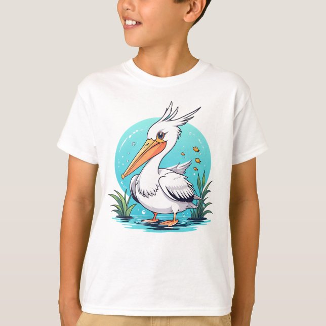 Baby White Swan T-Shirt (Vorderseite)