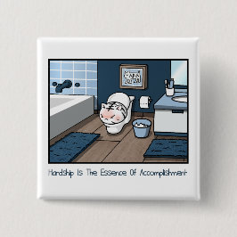 Baby White Tiger Hardship Abzeichen Funny Cartoon  Button