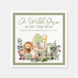 Baby Wild Animal Paper Napkin Serviette