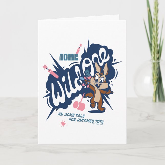 Baby WILE E. COYOTE™ - Wild One Karte (Vorderseite)