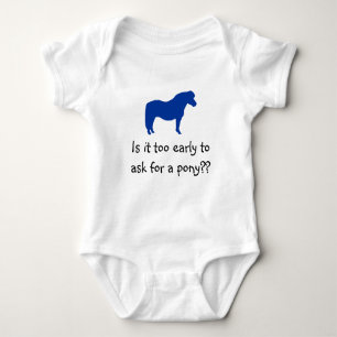Baby will Pony Baby Strampler