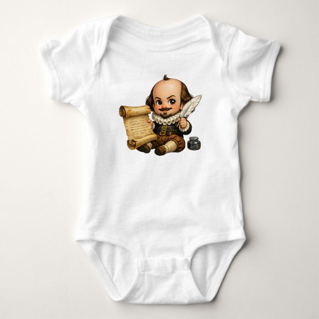 Baby William Shakespeare Schelmisch Strampler (Vorderseite)