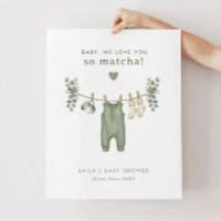 Baby, wir lieben dich so Matcha! Babyparty Willkom