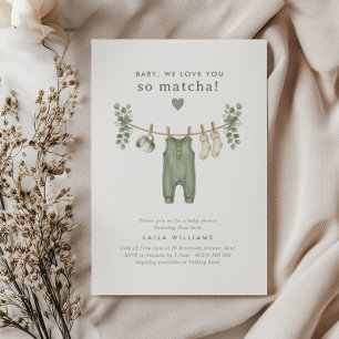 Baby, wir lieben dich so sehr Matcha! Einladung