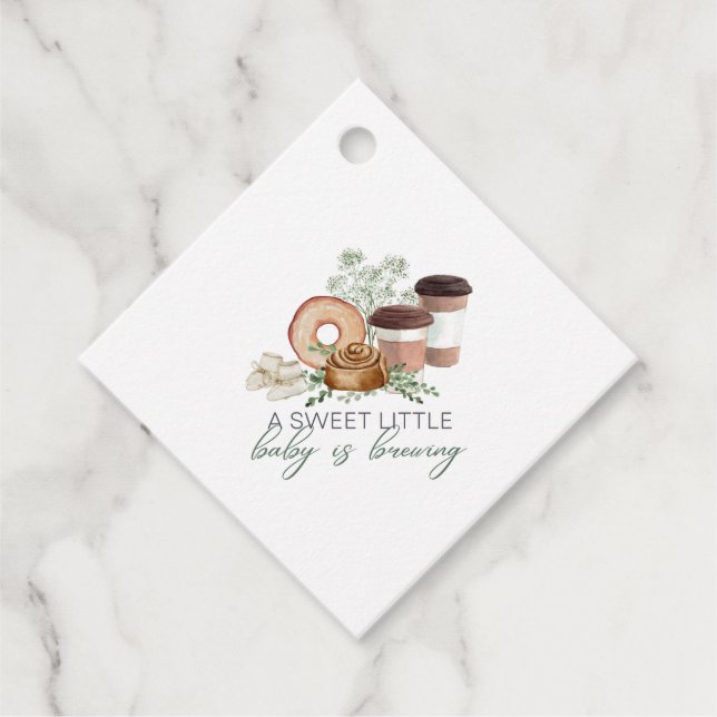 Baby wird gebraut geschenkanhänger (Vorderseite)