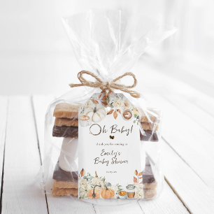 Baby wird gebraut Herbstkaffee Babydusche Geschenkanhänger