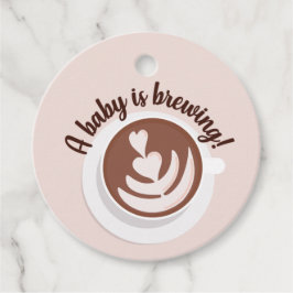 Baby wird Kaffee Brunch Baby Dusche Sprinkle Geschenkanhänger