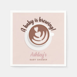 Baby wird Kaffee Brunch Baby Dusche Sprinkle Serviette