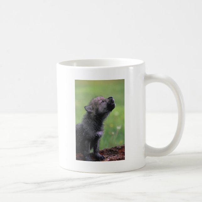 Baby-Wolf-Heulen Tasse (Rechts)