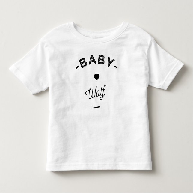 Baby Wolf Kleinkind T-shirt (Vorderseite)
