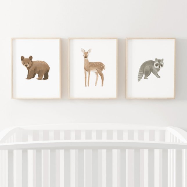 Baby Woodland Animals Kinderzimmer Dekoration Bilderwand Sets (Von Creator hochgeladen)