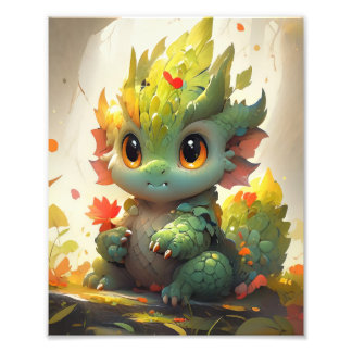 Baby Woodland Dragon Fotodruck