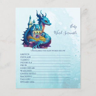 Baby Word Scramble Baby Showspiel