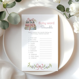 Baby word Scramble Pink Bow Wildblume Storybook