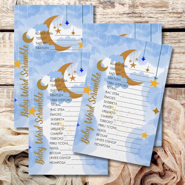 Baby Word Scramble Twinkle Twinkle Little Star (Von Creator hochgeladen)