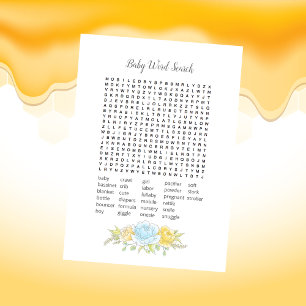 Baby Word Search Boy Teddy Bear Card Programm