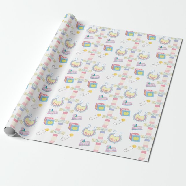 Baby Wrapping Paper Geschenkpapier (Ungerollt)